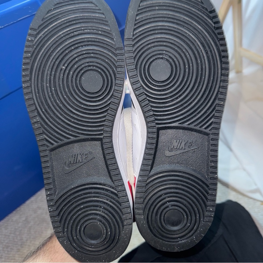 Mens  Size 8.5 Nike Court Vision Mid   Red/white/black  2022 DM1186-600 - Picture 5 of 7